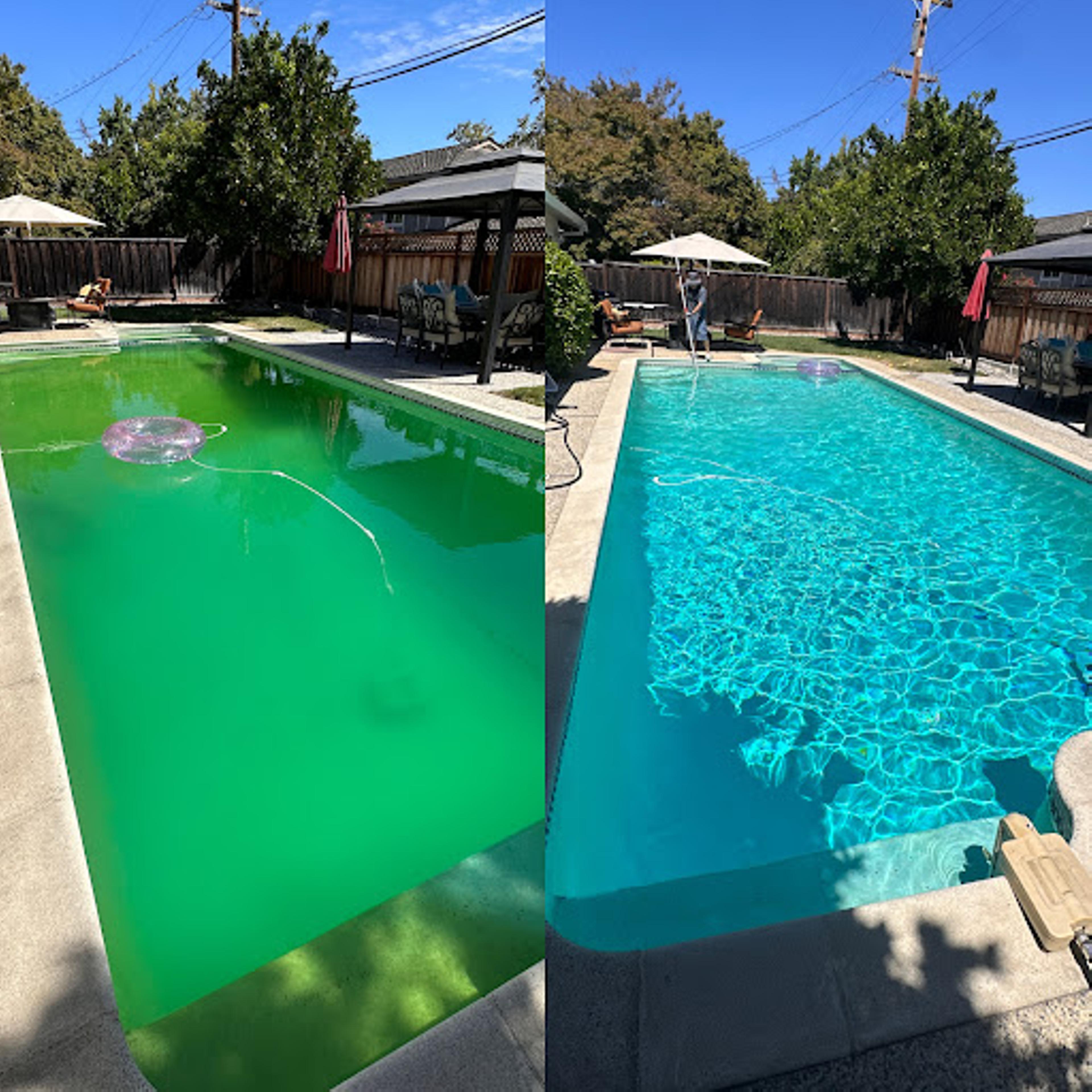 Pool maintenance work 6